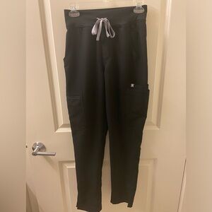 Figs XS Black High Waisted Yola Skinny Pants